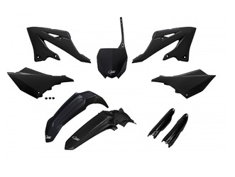 Komplet plastików UFO [w zestawie osłony na lagi] dla Yamaha YZ 125 / 250 '22-'24 kolor czarny