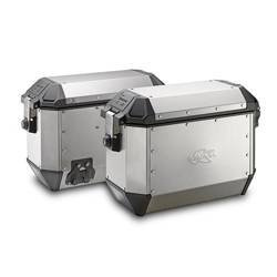 KAPPA KUFRY BOCZNE 36L MONOKEY KMS K'MISSION ALUMINIOWE (PARA = 2 SZT) + DODATKOWY ZAMEK