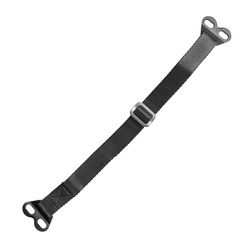 BIKETEC OM Pas (pasek) do wyciągania motocykla z błota na przód motocykli japońskich wraz ze śrubami 560cm x 2,5mm x 25mm, kolor czarny/czarny