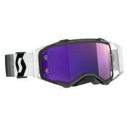 Gogle cross Scott Prospect premium [kolor czarny / biały][szyba fioletowy lustro]