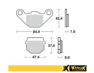 Prox Klocki hamulcowe Kawasaki KX 80 88-96 / KDX 125 90-94 / KMX 125 86-98 / Suzuki RM 80 86-01 / RM 85 02-04