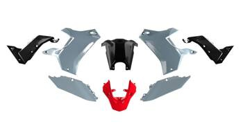 Komplet plastików [bez przedniego błotnika] T7 REVOLUTION Yamaha TENERE 700 '19-'24  kolor szary/czarny/czerwony Racetech