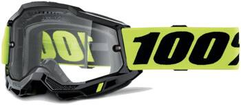 Gogle cross 100 Procent Accuri 2 Enduro Moto kolor czarny z podwójną przeźroczystą szybką