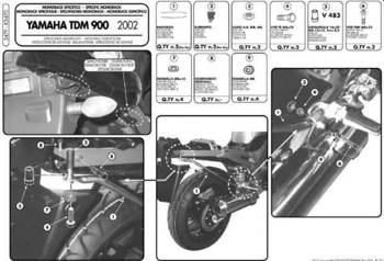 KAPPA stelaż kufra centralnego YAMAHA TDM 900 (02-14)
