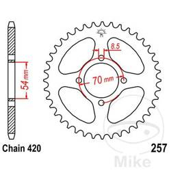 Zębatka tylna stalowa JT JTR257.40 ilość zębów 40Z