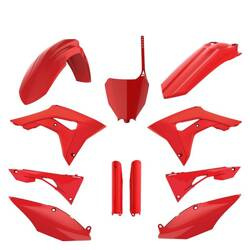 Pełny komplet plastików Honda CRF 250R '14-'17 / CRF 450R '13-'16 Polisport czerwony
