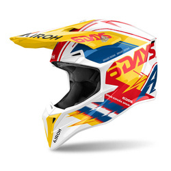 Kask cross Airoh Wraaap 6Days Spain kolor: niebieski,czerwony,biały