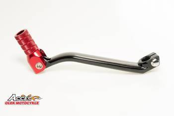 Accel Dźwignia Zmiany Biegów Aluminiowa Honda CR 80/85 [96-07] Czarna/Czerwona