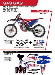 UFO Komplet plastików + okleina GAS GAS MC 125 21-22 / MC 250 22 / MCF 250/350/450 21-22