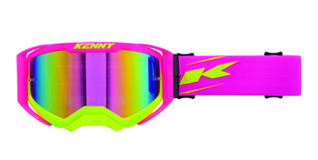 Kenny Racing gogle model Ventury Red/Yellow kolor żółty fluo/czerwony szyba czerwone lustro