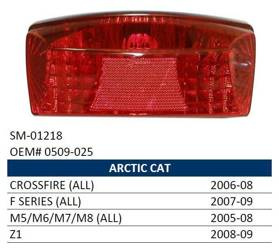 Nachman Lampa tylna SNOW & ATV ARCTIC CAT (ALL MODELS) '05-'09