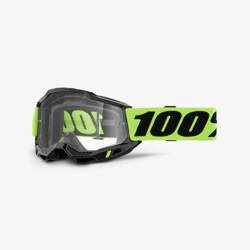 Gogle cross 100 Procent Accuri 2 OTG Neon kolor żółty z przeźroczystą szybką