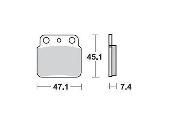 ProX Klocki Hamulcowe Tylne LT-Z400 '03-17 / LT-R450 '06-11 / KFX400