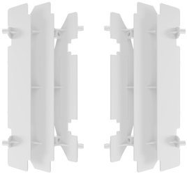 Kratki chłodnicy SUZUKI RM 250 `96-06 / RM-Z 250 `10-18 / DRZ 400 `00-17 kolor biały Polisport