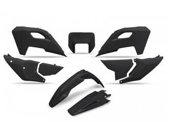 Komplet plastików UFO dla Husqvarna TE 150 / 250 / 300 '24, FE 250 / 350 / 450 / 501 '24 kolor czarny