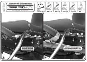 KAPPA stelaż kufrów bocznych MONOKEY SIDE YAMAHA TDM 900