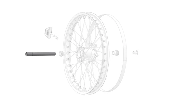 Stark Future Front wheel shaft