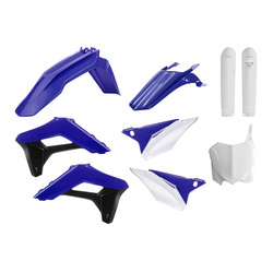 Pełny komplet plastików Sherco SC / SC-F '17-'23 Polisport niebieski,biały,czarny