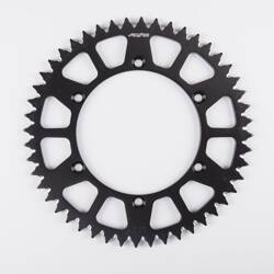 SUNSTAR Zębatka tylna aluminiowa KAWASAKI KX 125 83-07 / KX 250 82-10 [49] [czarna]