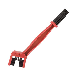 BIKETEC OM Szczotka do czyszczenia łańcucha 25,6cm x 6cm x 3,2cm, Kolor czerwony