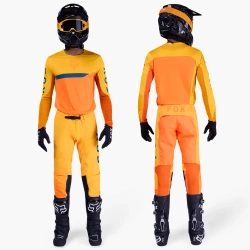 Spodnie cross Fox Flexair Fracture  pomarańczowy