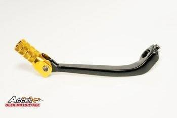 Accel/ Dźwignia zmiany biegów aluminiowa/ Suzuki RMZ 250 '07-'17/ Kolor czarny i złoty