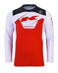 Kenny Racing koszulka rowerowa model Elite Red kolor czerwony/biały/czarny