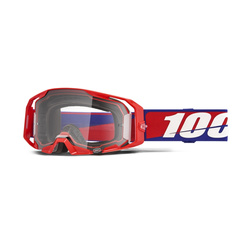 Gogle 100 PROCENT ARmatic best - clear lens - kolor czerwony/niebieski/biały szyba przeźroczysta