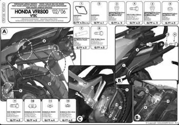 KAPPA stelaż kufrów bocznych MONOKEY SIDE Honda VFR 800