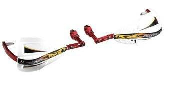 Accel Handbary Enduro z mocowaniem aluminiowym (22mm) / Kolor: czarny / czerwony