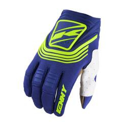 Kenny Racing Rękawiczki na crossa TITANIUM NAVY kolor niebieski,żółty fluo