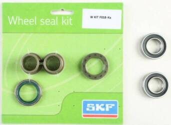 SKF ZESTAW - ŁOŻYSKA PRZEDNIEGO KOŁA Z USZCZELNIACZAMI I TULEJKAMI KAWASAKI KXF 250 '06-'19, KXF 450 '06-'18 KX 125/250 '06-'07