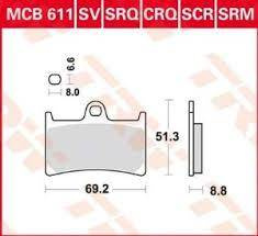 TRW Lucas Klocki hamulcowe KH252/380 Spiek metaliczny