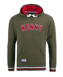 Kenny Racing bluza z kapturem model Academy kolor zielony