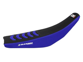 Blackbird POKROWIEC/POSZYCIE NA SIEDZENIE YAMAHA YZF 450 '10-'13 DOUBLE GRIP 3, KOLOR CZARNY/NIEBIESKI