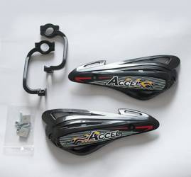 Accel Osłony rąk (handbary) z mocowaniem aluminiowym MX (22+28mm) czarny