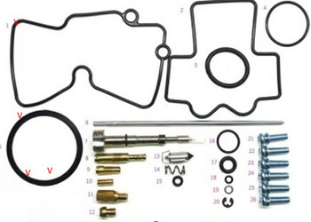 BEARING WORX Zestaw naprawczy gaźnika Kawasaki KX 450F 06-08