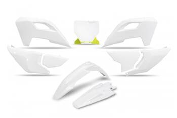 Komplet Plastików UFO dla Husqvarna TC 125/250, FC 250/350/450, FX 350/450, TX 300 (Rok '23-'24) kolor biały