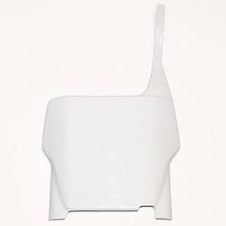 Plastron UFO dla Honda CR 125/250 '04-'07 / CRF 250450 '04-'07 - Pole Numerowe Przód kolor biały