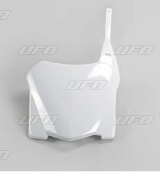 Plastron UFO / Pole Numerowe Przód dla Honda CRF 250R '08-'09 kolor biały