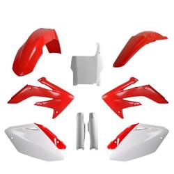 Pełny komplet plastików Honda CRF 250R '04-'05 Polisport czerwono,biały