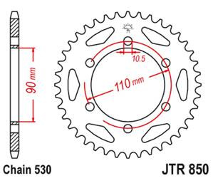 JT Zębatka tylna stalowa [33 zębów] YAMAHA XS 650 75-81