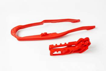 UFO Komplet Ślizg + Prowadnica łańcucha Honda CR 125/250, CRF 250R/X, 450R/X '05-06,