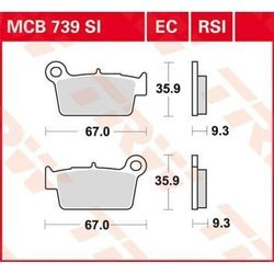 TRW Lucas Klocki hamulcowe KH367 offroad - Spiek metaliczny