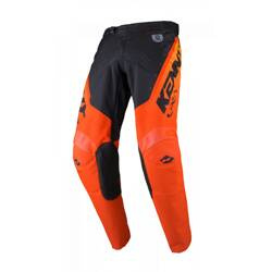 Kenny Racing Spodnie na crossa junior TRACK FOCUS NEON GREY/ORANGE kolor czarny,pomarańczowy