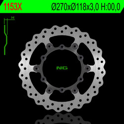 NG Tarcza hamulcowa (PŁYWAJĄCA) przód YAMAHA YZF 250/400/426/450 98-20 / YZ 125/250 2T / WR 250/400/426/450F