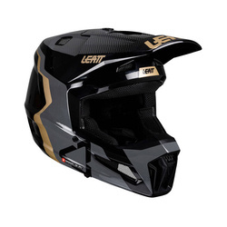 LEATT Kask Z Goglami Kit Moto 3.5 Junior V25 kolor czarny, szary, złoty