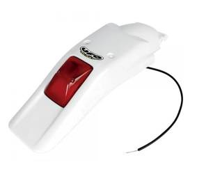 Błotnik Tył UFO Honda XR 250 / 400R '96-'10 Z Lampką, Wzór Oryginalny, kolor biały