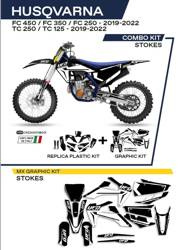 UFO Komplet plastików + okleina HUSQVARNA TC 125/250 19-22 / FC 250/350/450 19-22
