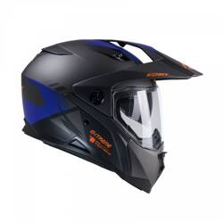 Kenny Racing Kask ADV z szybą EXTREME GRAPHIC GUNMETAL MATT kolor czarny,szary,niebieski